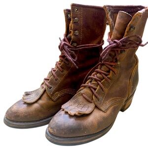Durango vintage leather combat boots